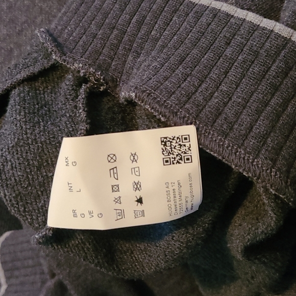 Hugo Boss Grey Full Zip-up Sweater Large L - Picture 4 of 4